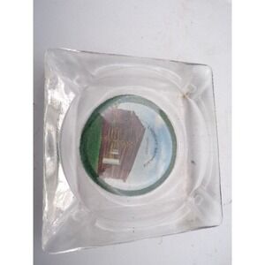Abraham‎ Lincoln Birthplace Kentucky Glass Ashtray Souvenir